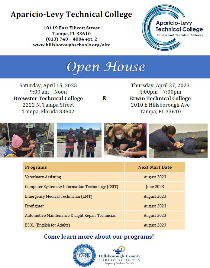 Open House flyer